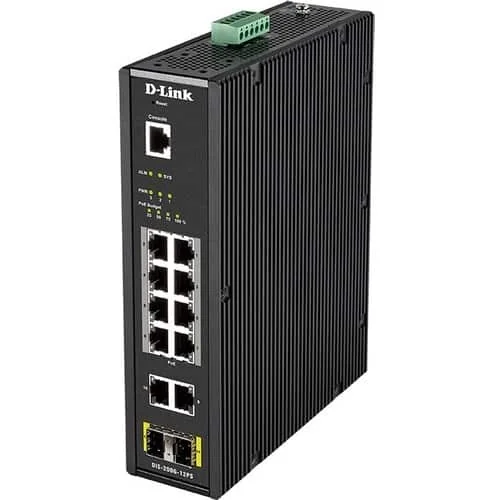D-LINK 12 Port L2 Industrial SM Switch - DIS-200G-12PS